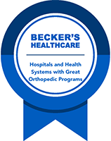 Becker's Health Care - Hospitals with Great Orthopedic Programs 2024 designation