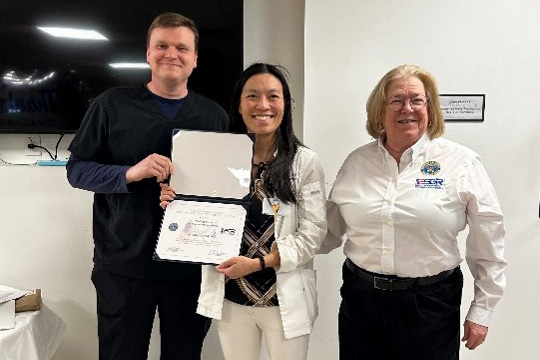 Tyler Steele, RD, Evelyn Cava and Pat Ward