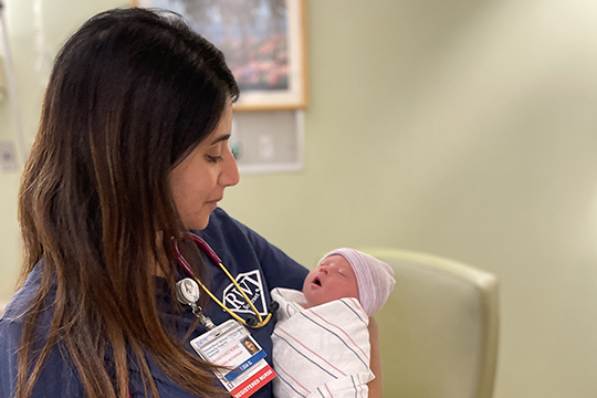 Nurse with Baby