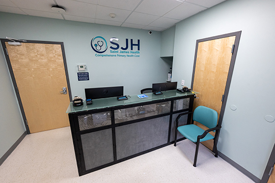 SJH ESHS Clinic Reception Area