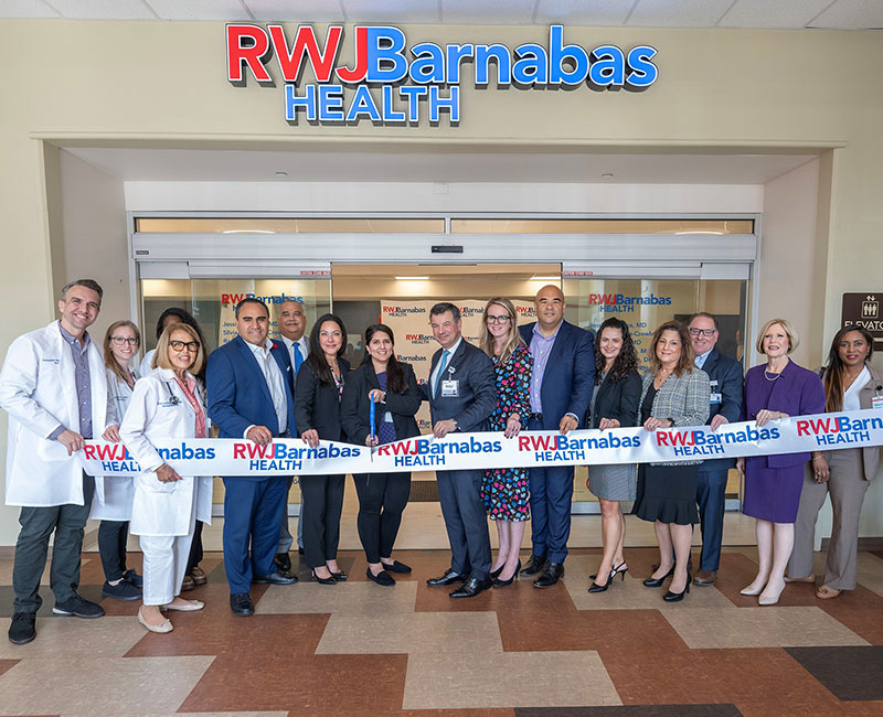 Michael Prilutsky, President & CEO, RWJBarnabas Health Medical Group and RWJBarnabas Health leadership at ribbon cutting ceremony