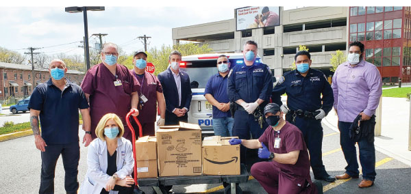 The Port Authority of New York and New Jersey and Belleville Mayor Michael Melham donated meals for our frontline employees