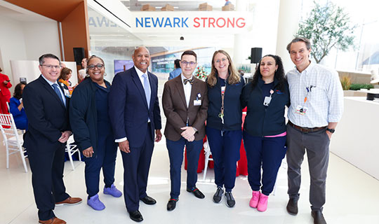 NBI and HFNJ Emergency Services Pavilion Dedication - group photo with NBI and HFNJ Leadership