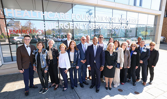 NBI and HFNJ Emergency Services Pavilion Dedication - group photo with leadership from Newark Beth Israel Medical Center and The Healthcare Foundation of New Jersey