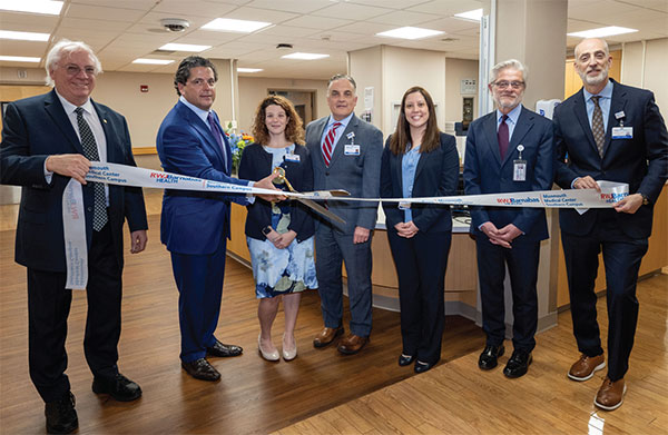 Among those gathered at a March 4 ribbon-cutting ceremony for the new Medical/Behavioral
	 Specialty Unit at Monmouth Medical Center Southern Campus (MMCSC)