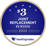 Healthgrades #3 in State for Joint Replacement