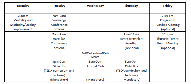 conference schedule