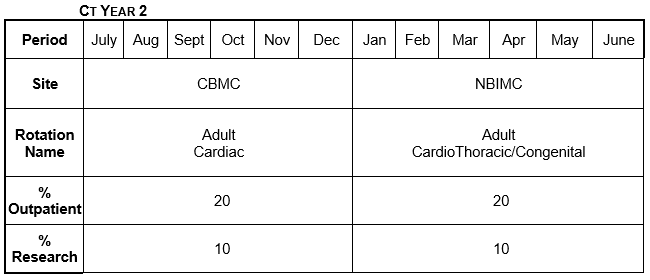 Cardiothoracic Surgery Fellowship Year 2