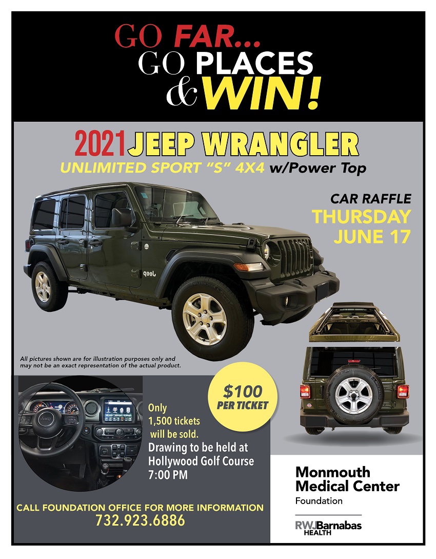 Annual Car Raffle Monmouth Medical Center Foundation