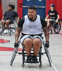 True Grit wheelchair basketball game